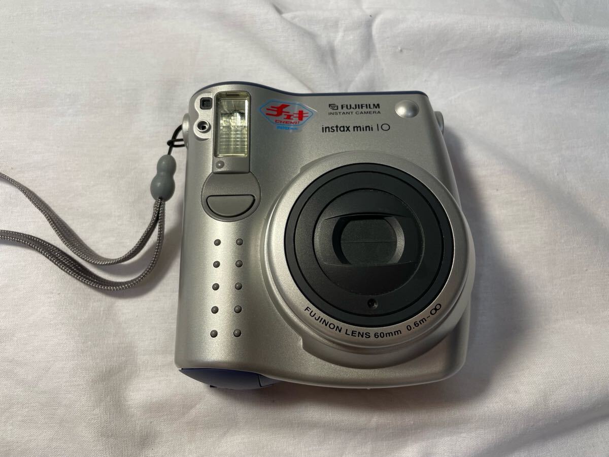 【稼動品】 FUJIFILM チェキ instaxmini10 シルバー 富士フィルム　1円〜 【L392-B.ON】