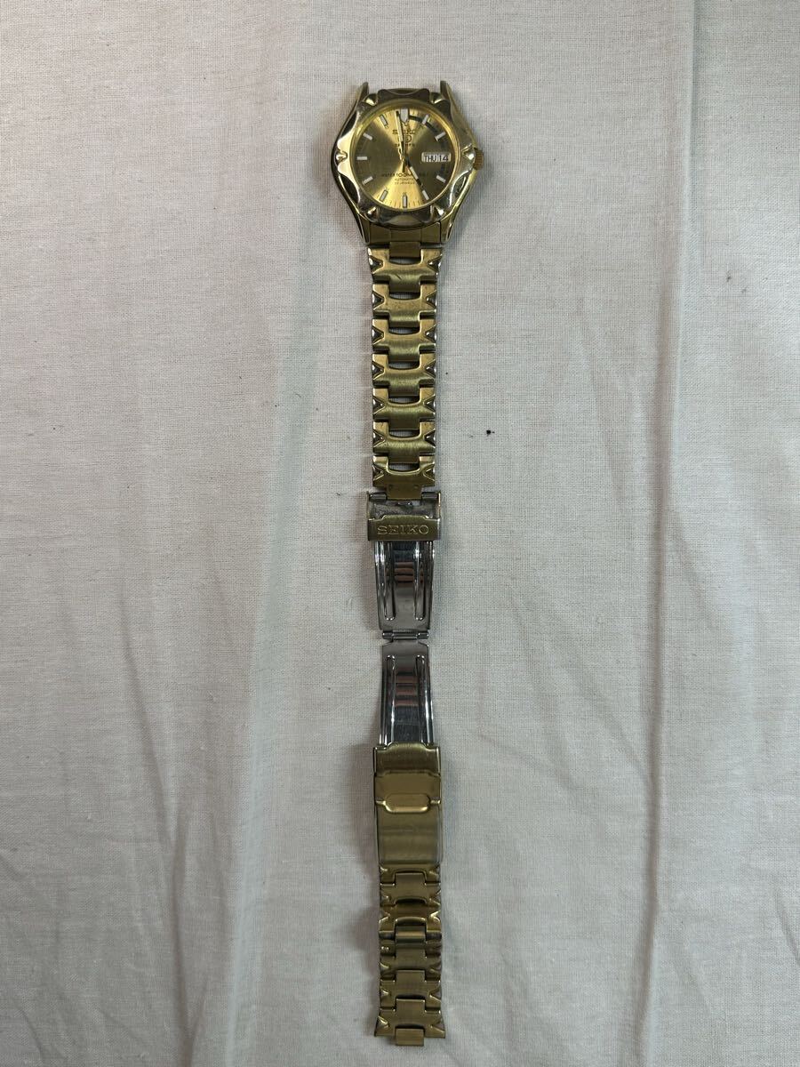 【稼働品】SEIKO/セイコー セイコー5スポーツ 7S36-00M0 逆輸入モデル 23石 自動巻き腕時計 1円〜【L333.YUB】 