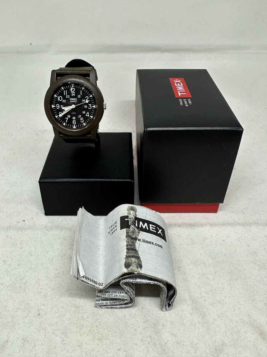【箱あり】TIMEX/タイメックス キャンパー 34mm SR626SW クォーツ腕時計 ジャンク品 1円〜【L432.YUB】 