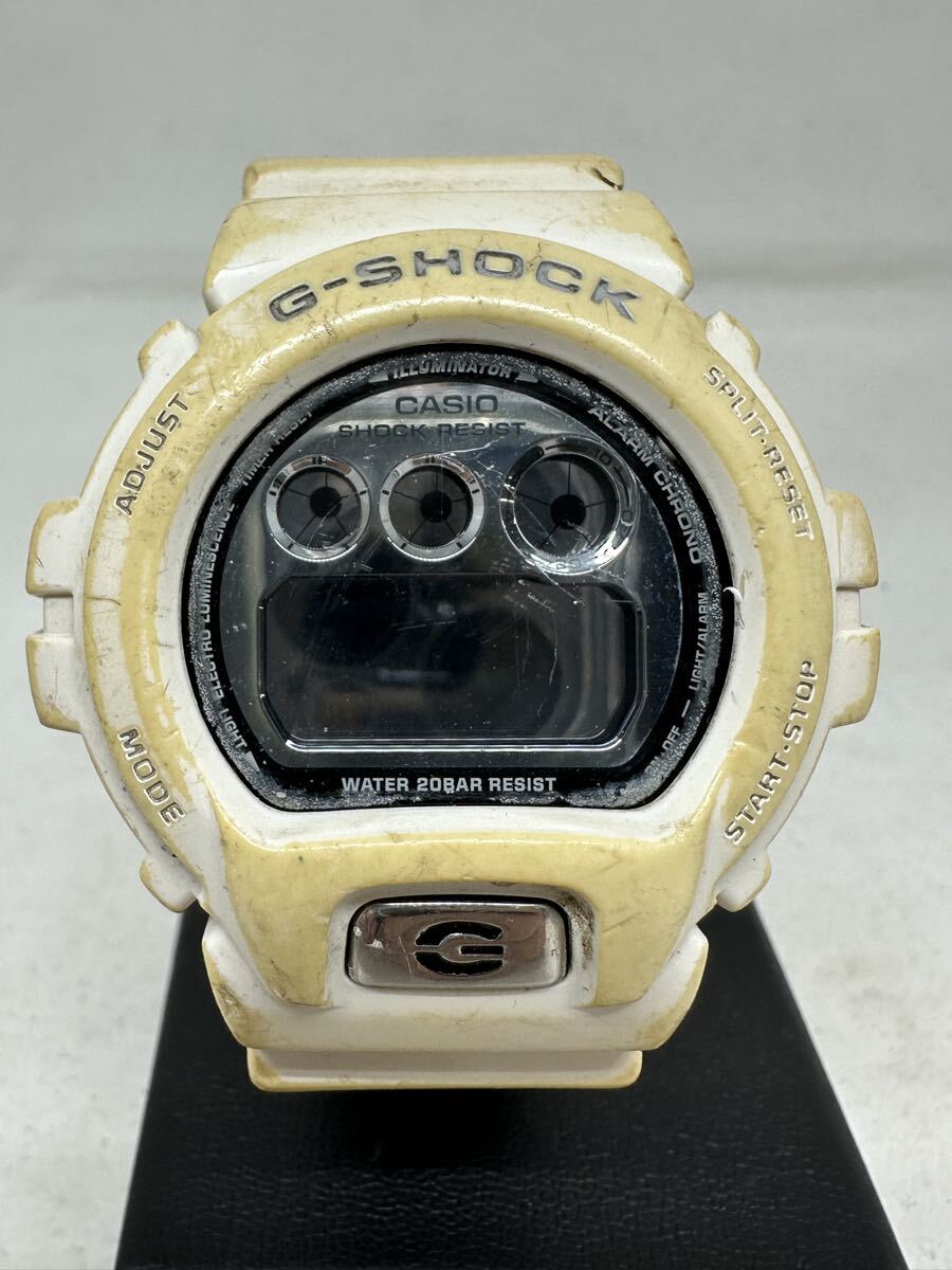 CASIO/カシオ G-SHOCK DW-6900MR ホワイト デジタル腕時計 ジャンク品 1円〜【L438.YUB】 