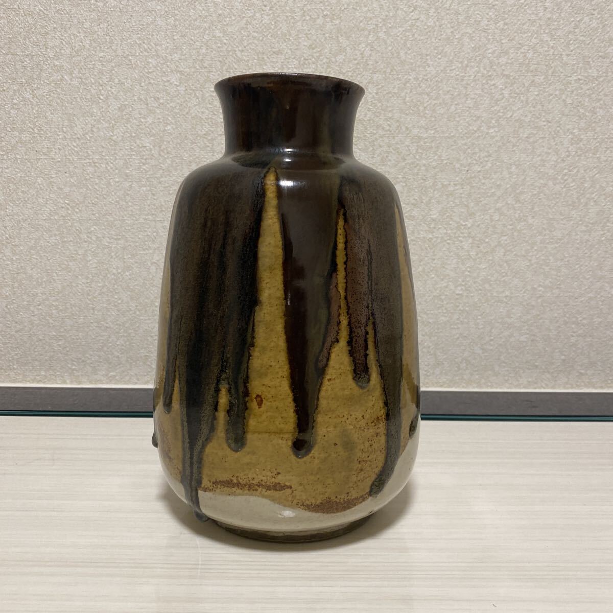 京焼の名工　野々村仁清　仁清　花瓶　壺　壷　花器　花入　作家　在銘　骨董品　古美術品　時代　古陶磁　高さ24cm 横16cm【67】