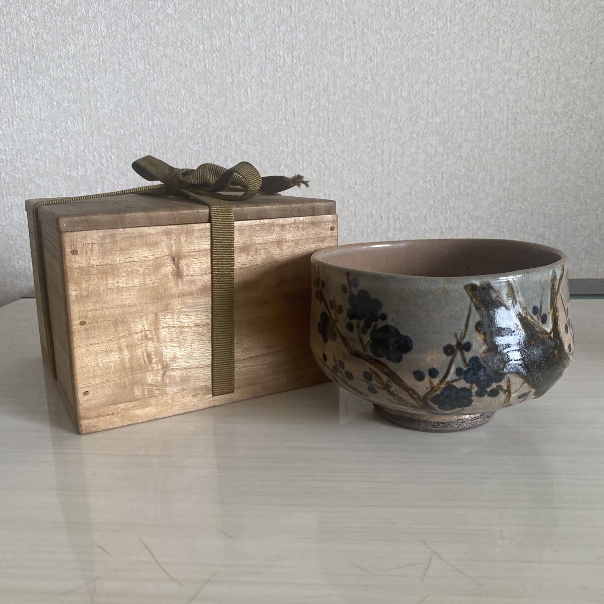 江戸時代の陶工　緒方乾山　色絵　茶碗　煎茶碗　抹茶碗　茶道具　煎茶　時代　古陶磁　箱　作家　在銘　骨董品　古美術品【620】