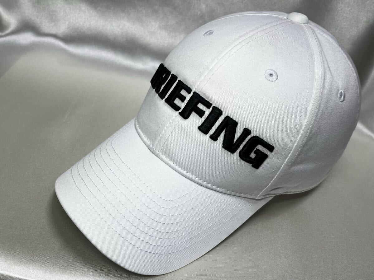 美品 正規品 BRIEFING GOLF ブリーフィング ゴルフ キャップ 帽子 ホワイト