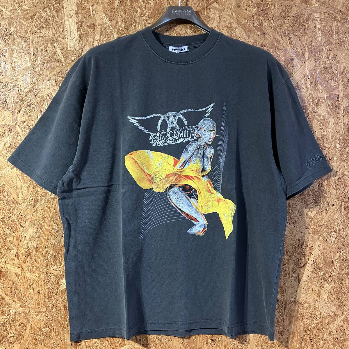 AEROSMITH 半袖 Tシャツ M JUST PUSH PLAY 空山基 エアロスミス ジャスト・プッシュ・プレイ Sexy Robot