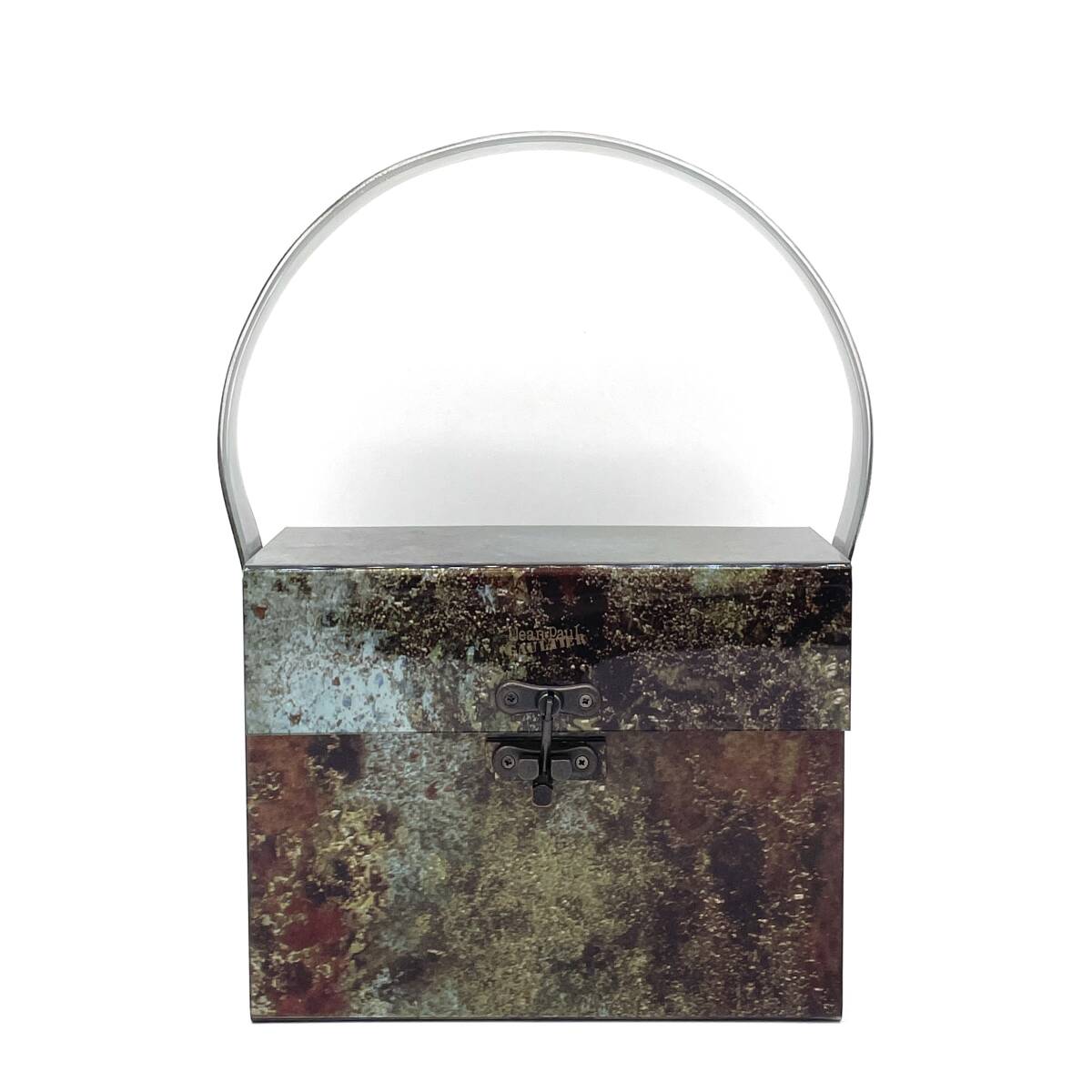 新品同様品 Jean Paul Gaultier ジャンポール・ゴルチェ サイバー プラスチック ボックス バニティバッグ ハンドバッグ グリーン系