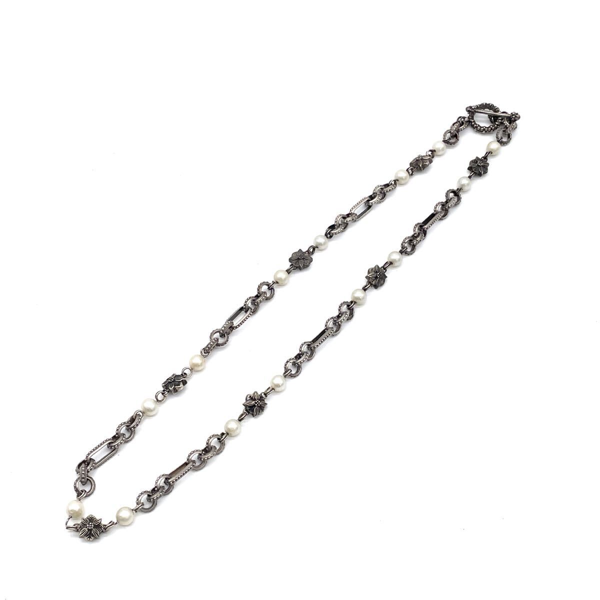 美品 STEPHEN DWECK スティーブンデュエック ネックレス パール シルバー SV925 総重量約53.6g 1632