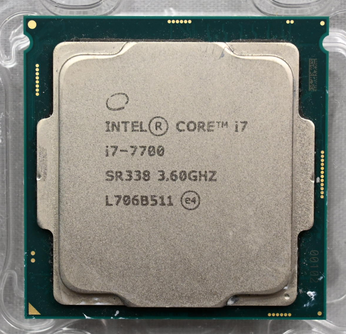 中古 CPU intel i7-7700 3.6GHz SR338 LGA1151　第7世代 Win10 Enterprise LTSB 2016対応最終世代