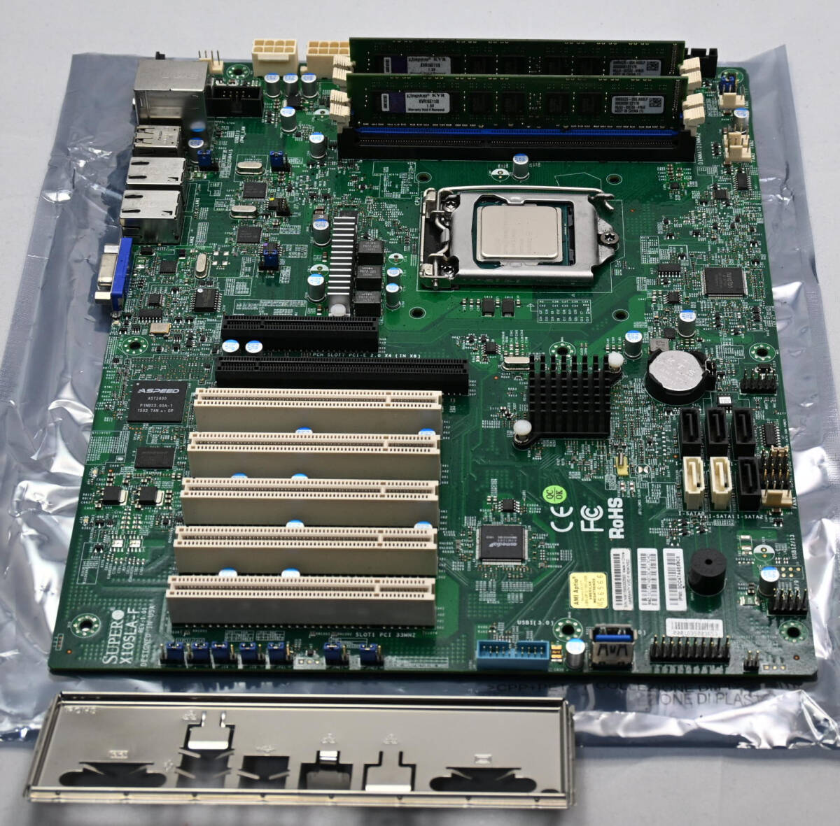 動作確認済み　サーバー向けATXマザー SuperMicro X10SLA-F CPU+メモリ付き