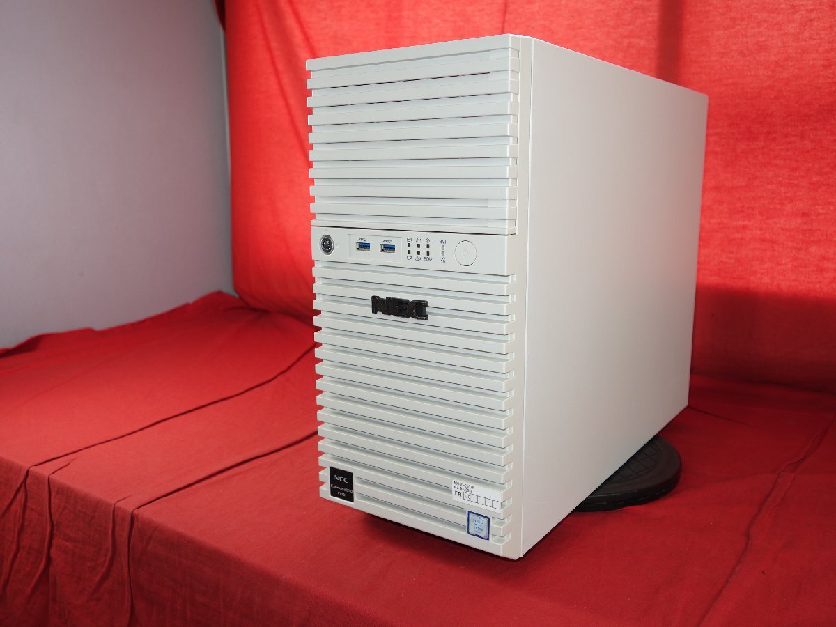 NEC Express5800/T110i 【Xeon E3-1220V6】 【BIOS確認OK】 メモリ16GB/HDDなし/OSなし 中古 タワーサーバ 【10日間保証】 PH260604-20