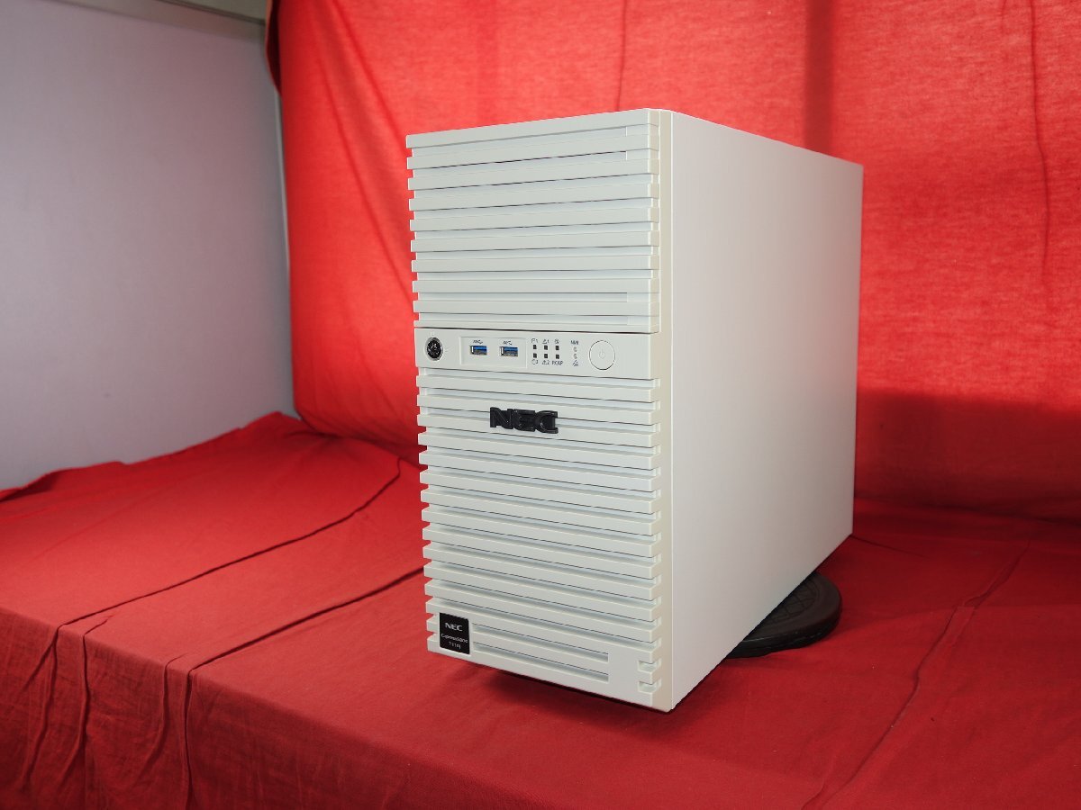 NEC　Express5800/T110j 【Pentium Gold G5420】 【BIOS確認済】 メモリ8GB/HDD500GBx2　中古 サーバ　 【ジャンク】　PH260604-21