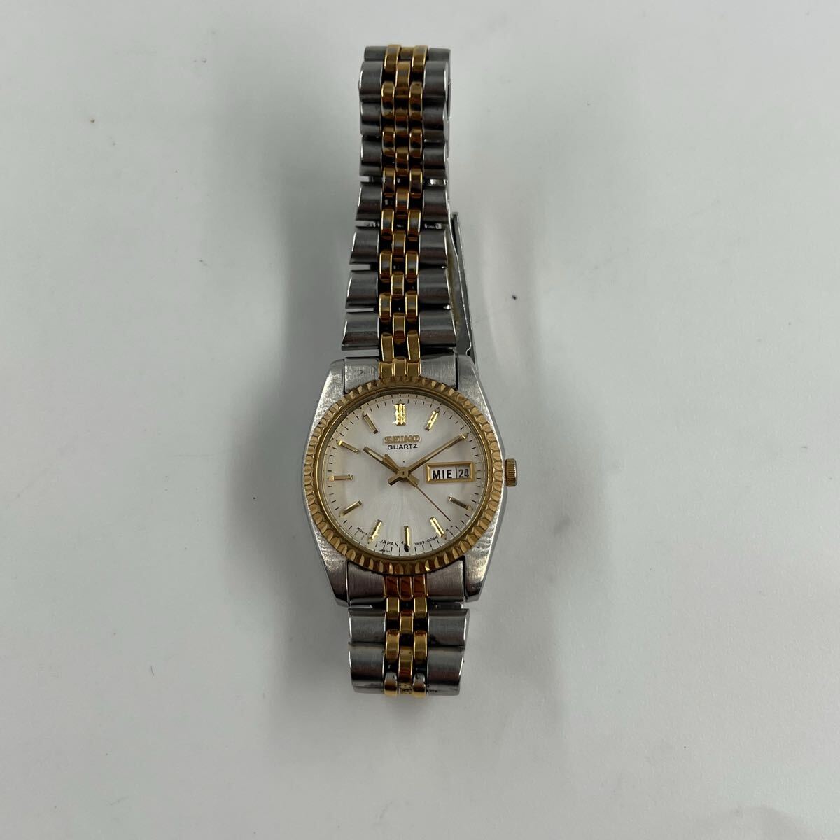 D5【1円〜スタート！説明必読 直接引取無】SEIKO セイコー クォーツ 7N83-0041 デイデイト コンビカラー