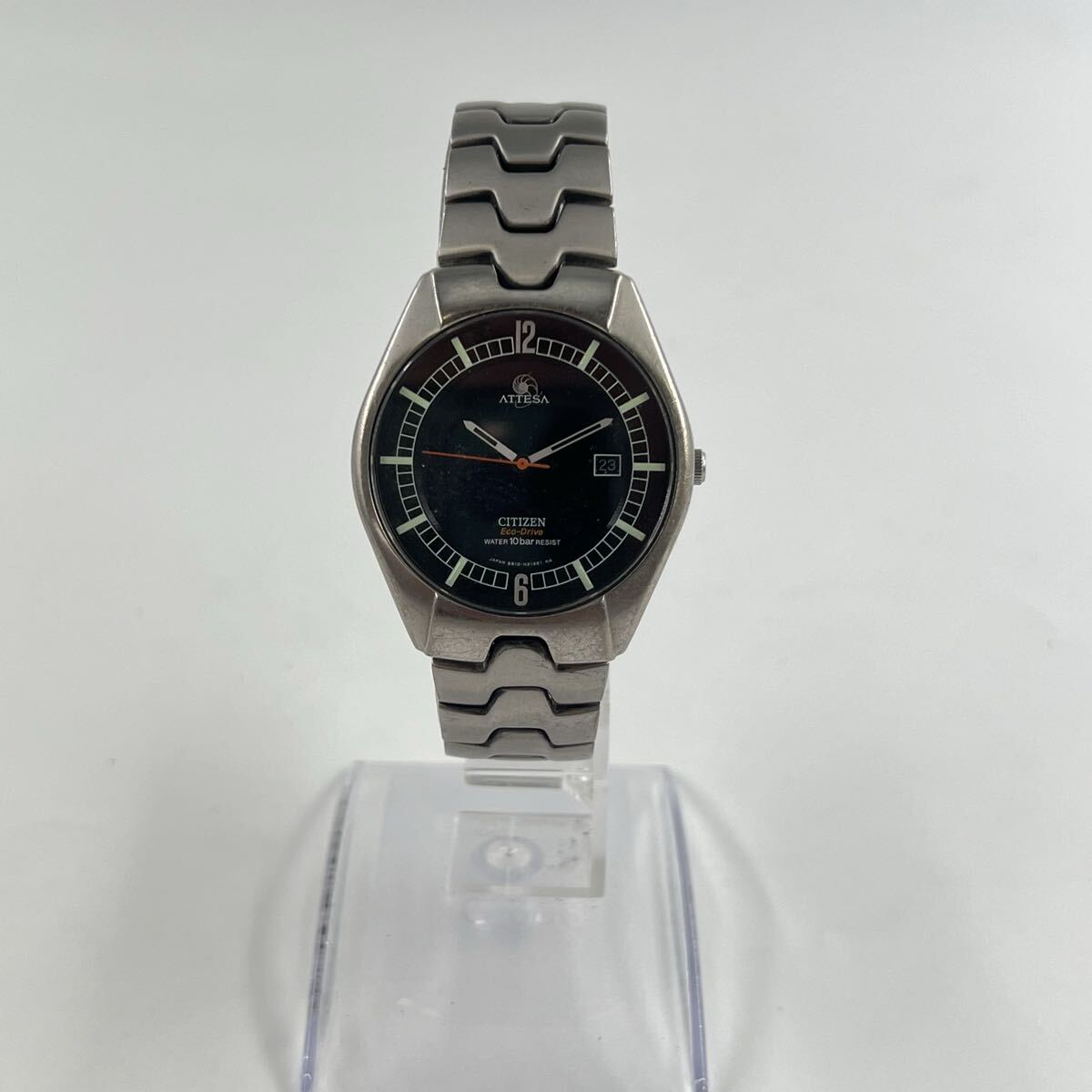 N5【1円〜スタート！稼働品！説明必読 直接引取無】CITIZEN シチズン ATTESA アテッサ エコドライブ B810-H18873 デイト