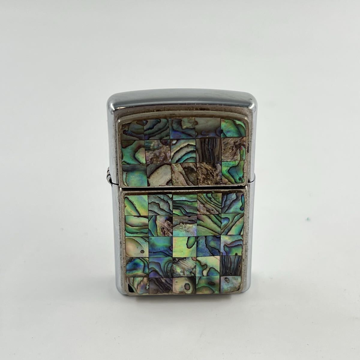 G5【1円〜スタート！説明必読 直接引取無】Zippo ジッポ オイルライター モザイクシェル SHELL 喫煙具