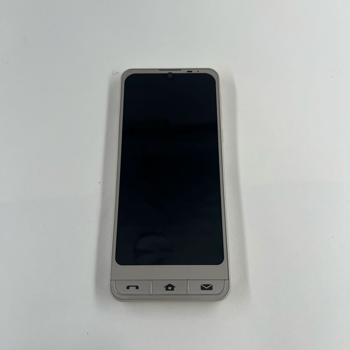 N5【1円〜スタート！通電確認済 説明必読 直接引取無】SHARP シャープ A201SH シンプルスマホ6 アンドロイド ソフトバンク SIM不明