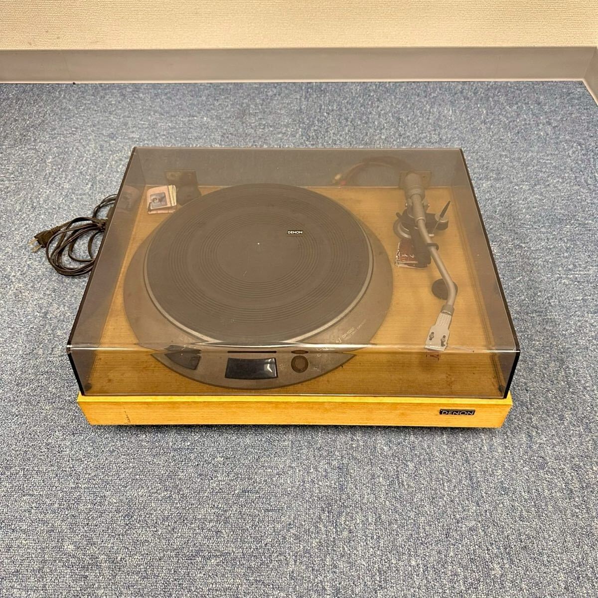 H5【1円〜スタート！回転確認済 説明必読 直接引取無】DENON デノン DP-1700 ターンテーブル レコードプレイヤー