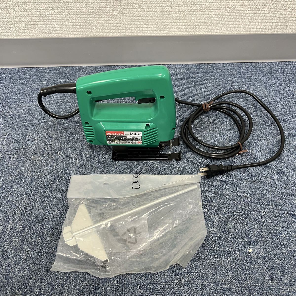 H5【1円〜スタート！動作確認済 説明必読 直接引取無】makita マキタ ジグソー M433 電動工具 付属品 セット