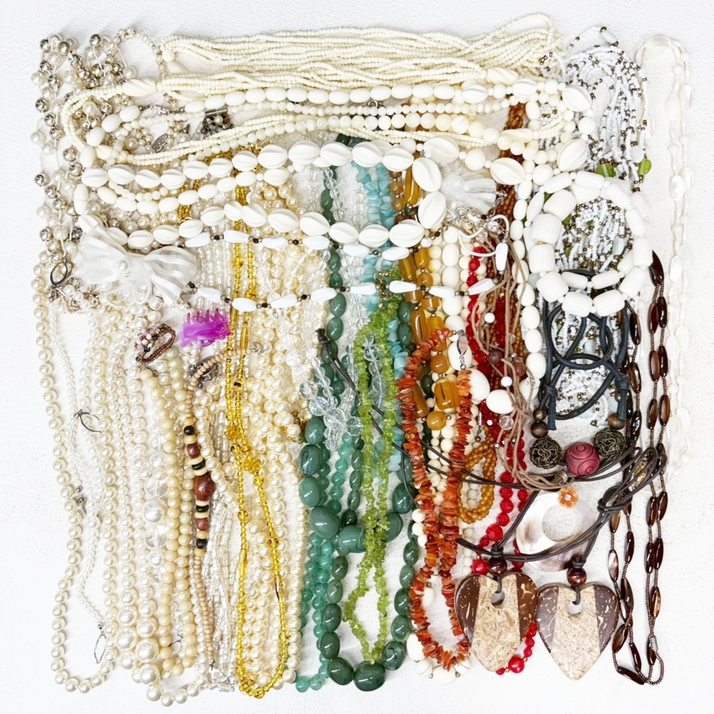【CO145-12】アクセサリー まとめ 総重量 1,150g ネックレス ブレスレット ブローチ 天然石 パール パワーストーン 卸 レディース