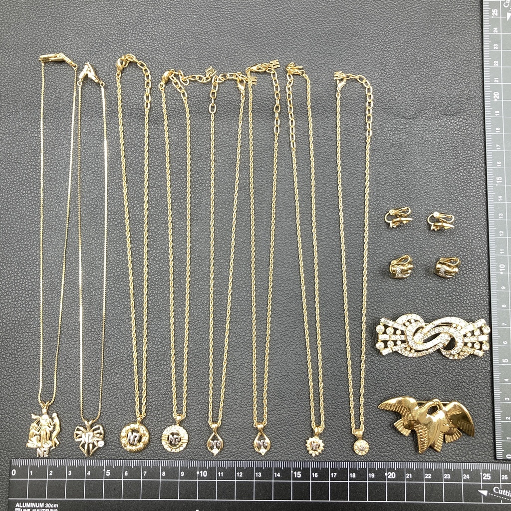 【人気】NINA RICCI / ニナリッチ まとめ ネックレス イヤリング ブローチ ゴールド シルバー レディース アクセサリー/167-4