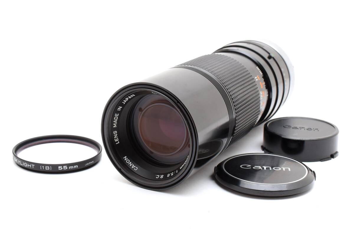 【ほぼ新品】Canon キヤノン FD 100-200mm F5.6 S.C. MFズームレンズ #2928815