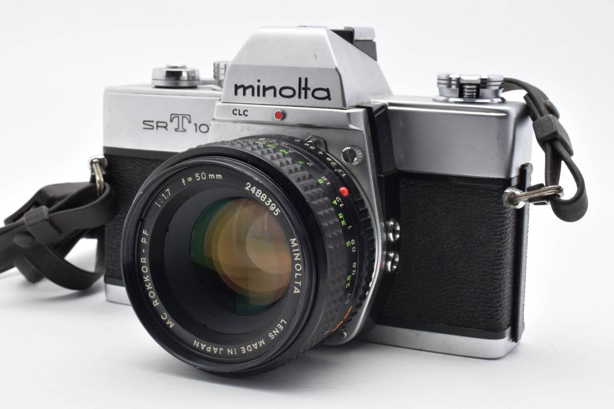 【美品】MINOLTA ミノルタ SRT101 Rokkor PF 50mm F1.7付 フィルム一眼レフカメラ 名機 #2942296