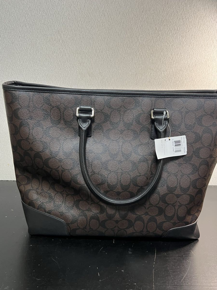 COACH コーチ F71104 シグネチャー ユーティリティトート バッグ 2WAY 新品未使用 タグ付き