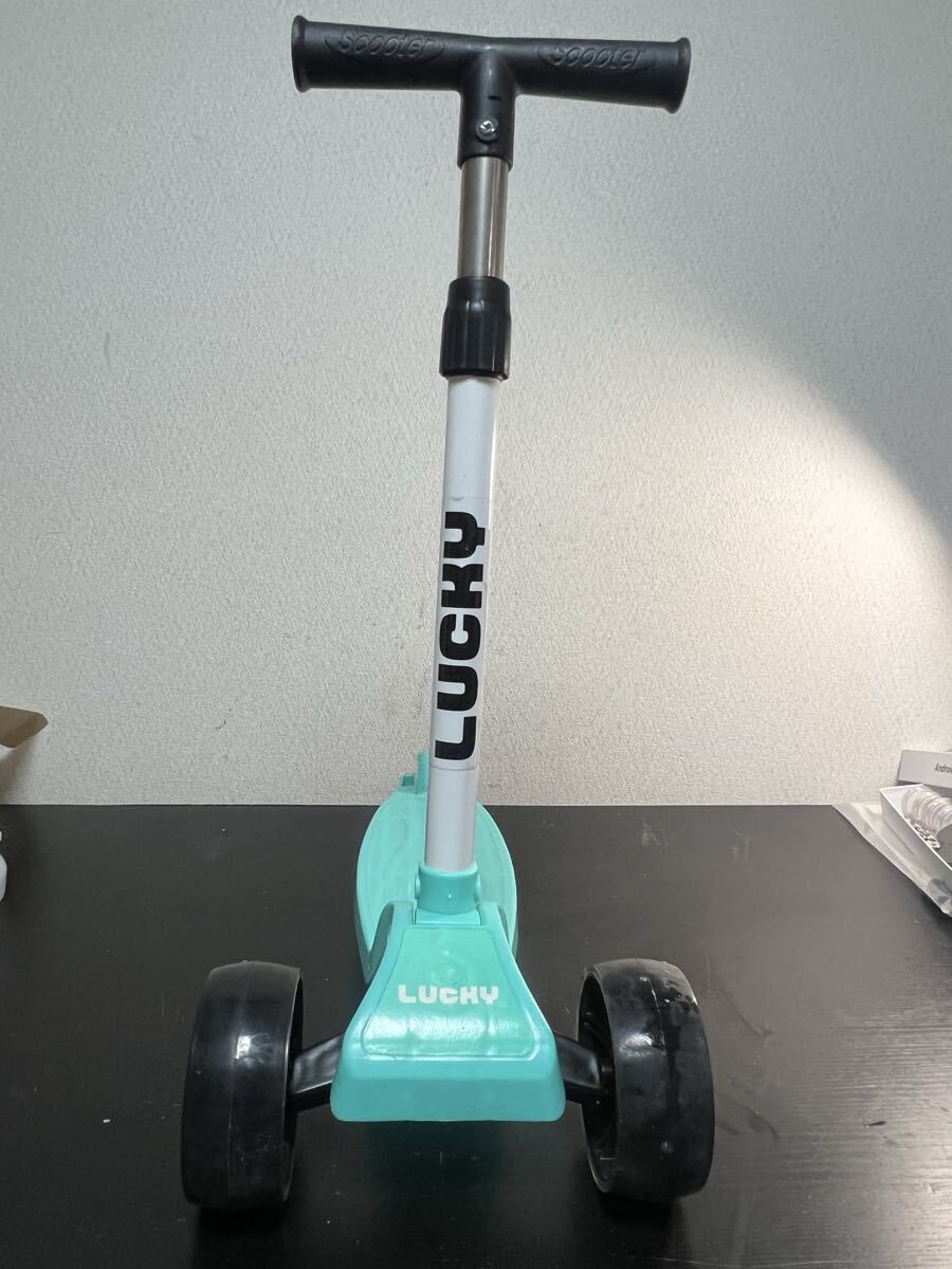 LUCKY ラッキー キッズ用 3輪キックボード スクーター 高さ調整可能