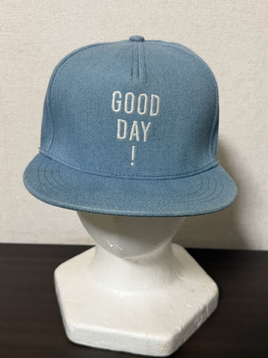 GOOD DAY! スナップバックキャップ ライトブルー 58cm