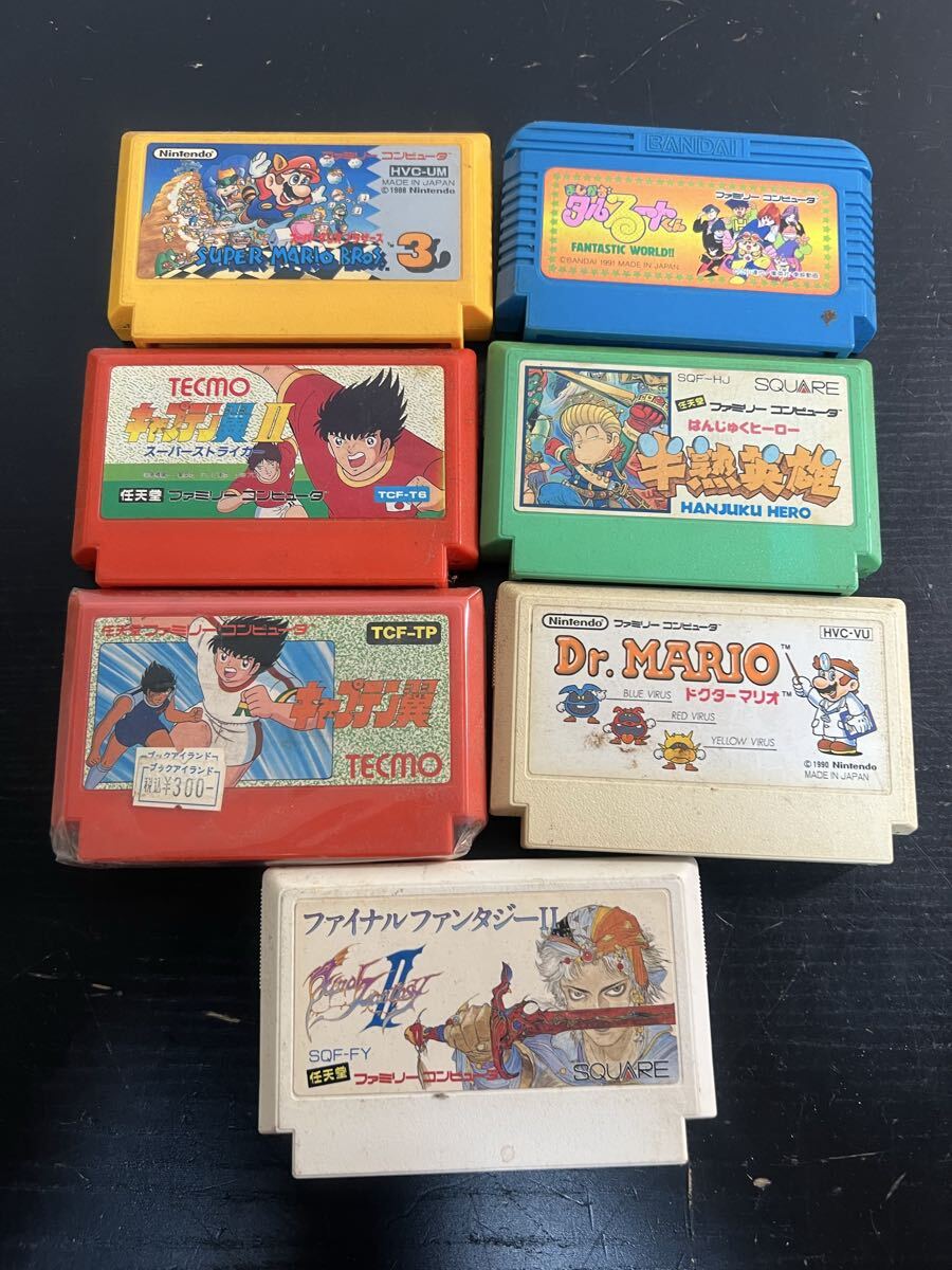 ファミコン ソフト 7本セット マリオ3 FF2 キャプテン翼他 ジャンク