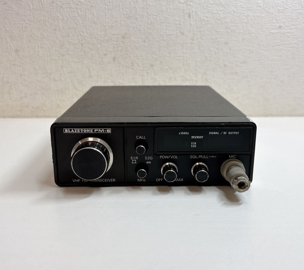 2740 BLAZETONE FM-6 無線機 トランシーバー アマチュア無線 FM ポータブル無線機 昭和レトロ 未チェックジャンク