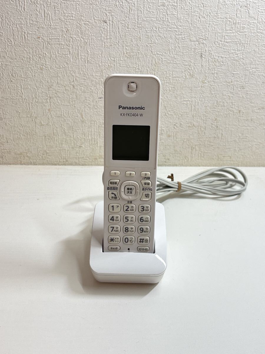 2712 Panasonic パナソニック KX-FKD404-W 子機 電話機 充電台 増設子機 コードレス電話機 未チェックジャンク