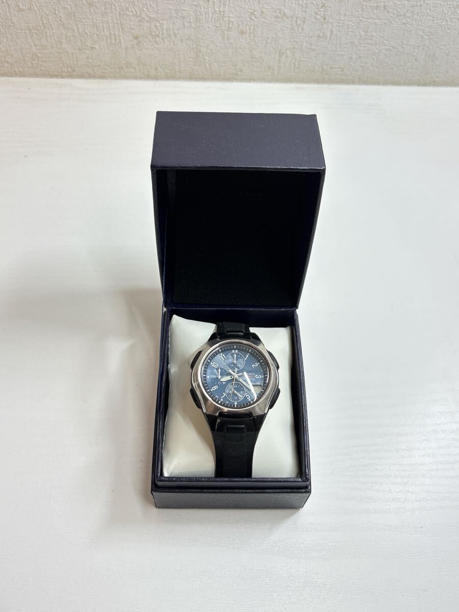 2713 CASIO カシオ wave ceptor WVQ-400 腕時計 デジアナ クロノグラフ 未チェックジャンク