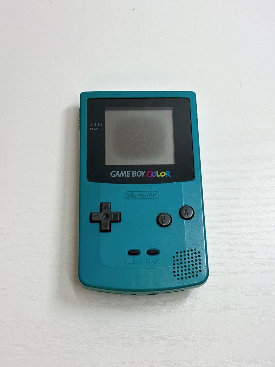 2717 Nintendo 任天堂 CGB-001 GAME BOY COLOR ゲームボーイカラー ブルー ゲームボーイ ニンテンドー ゲーム機 未チェックジャンク