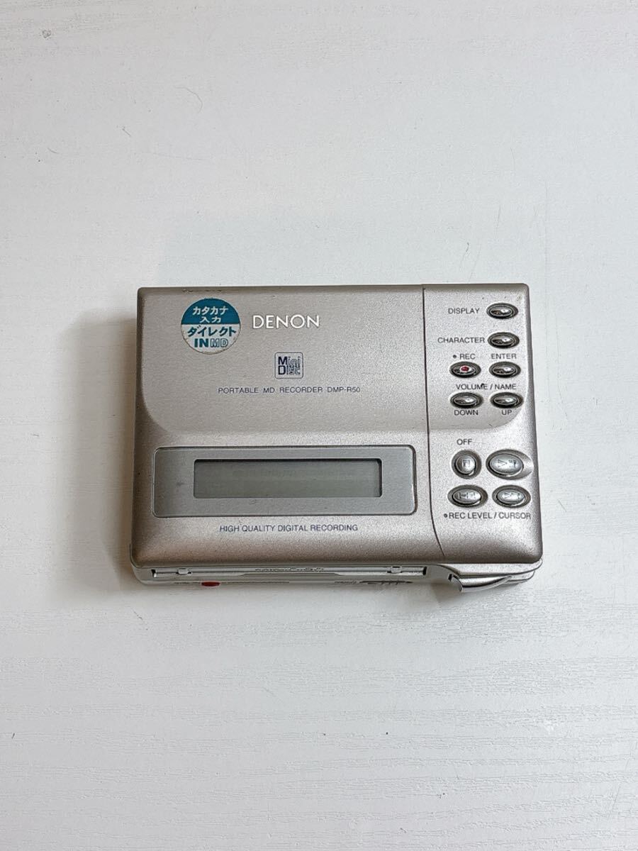 2727 DENON デノン DMP-R50 MDレコーダー MDウォークマン ポータブルMDプレーヤー 未チェックジャンク