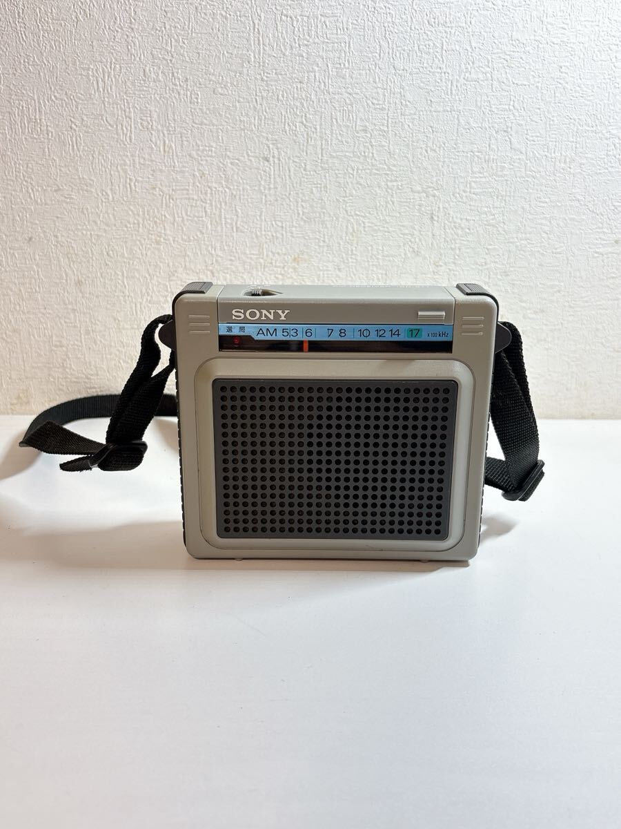 2748 SONY ソニー ICR-S71 ポータブルラジオ ラジオ 防災ラジオ AM RECEIVER レトロ 未チェックジャンク