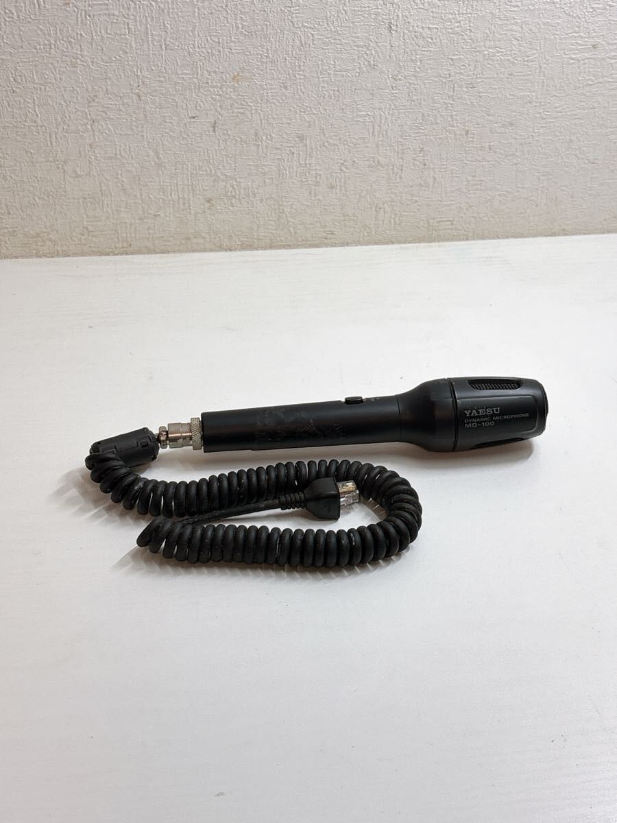 2758 YAESU 八重洲無線 MD-100 DYNAMIC MICROPHONE ダイナミックマイクロフォン アマチュア無線 マイク 未チェックジャンク