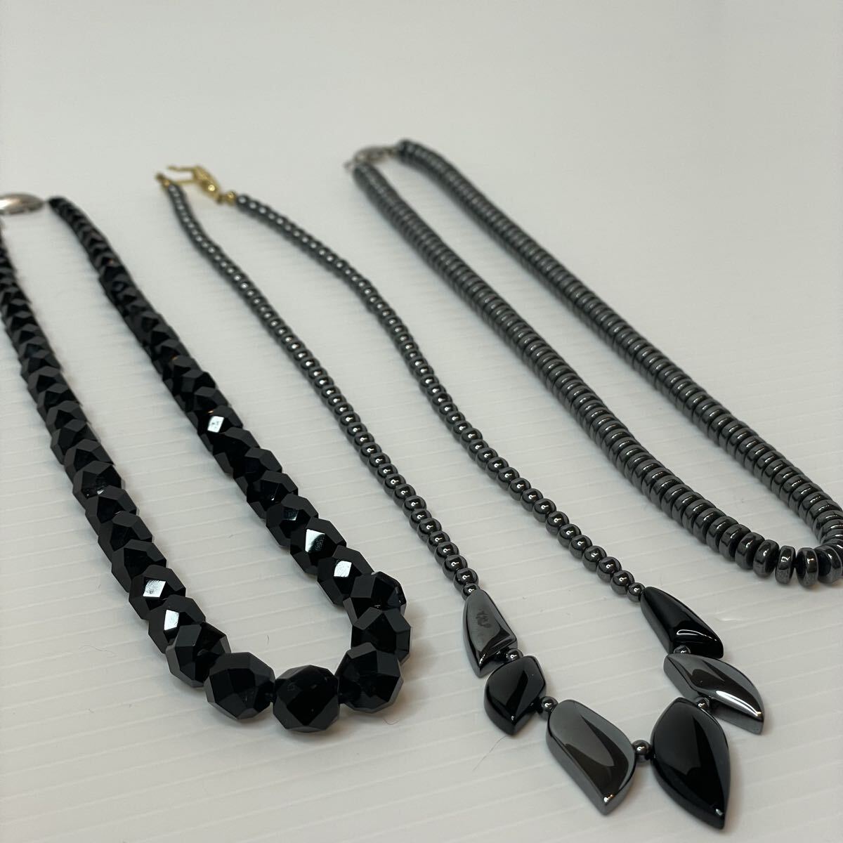 遺品整理品　silver含　アクセサリー　美品　オニキス風 ブラックスピネル　天然石　 ヴィンテージ　現状品　