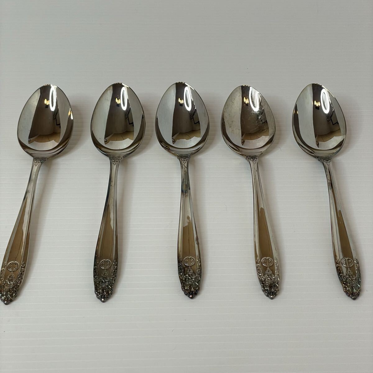 尚美堂　N.silver スプーン5本セット アンティーク 5本セット カトラリー シルバー レトロ ヴィンテージ
