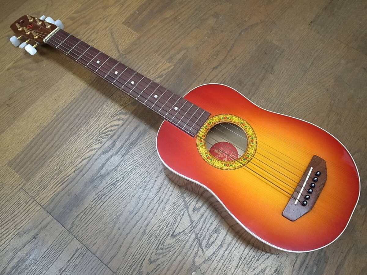 生産完了品2001年製K.Yairi ENJOY Part2 Ladybirdケイ・ヤイリ エンジョイ・パート２トップ単板ミニギタートラベルギター/アウトドア女性用