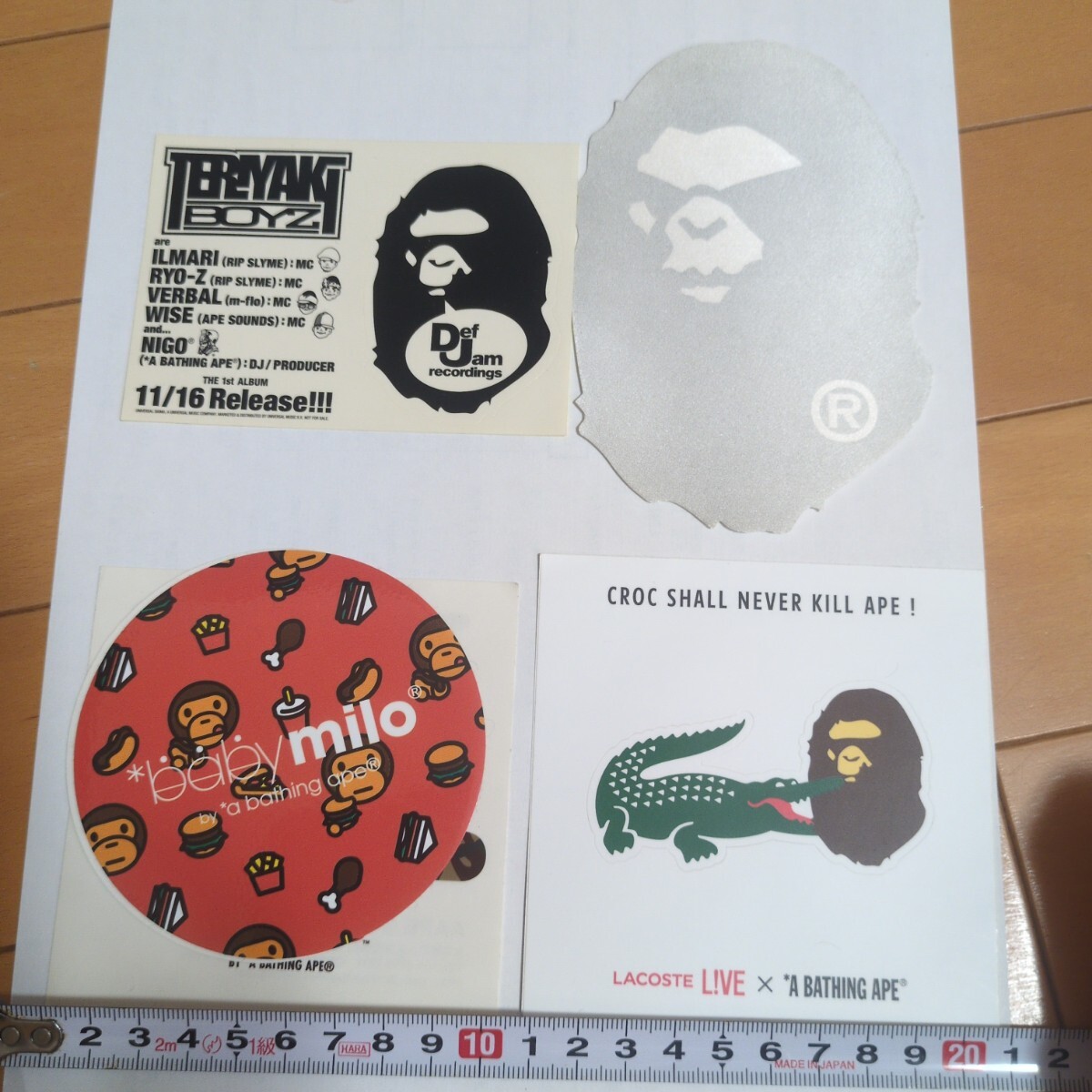 A BATHING APE　ステッカー BAPE MILO　エイプ　NIGO　コーネリアス　スチャダラパー　ヒップホップ