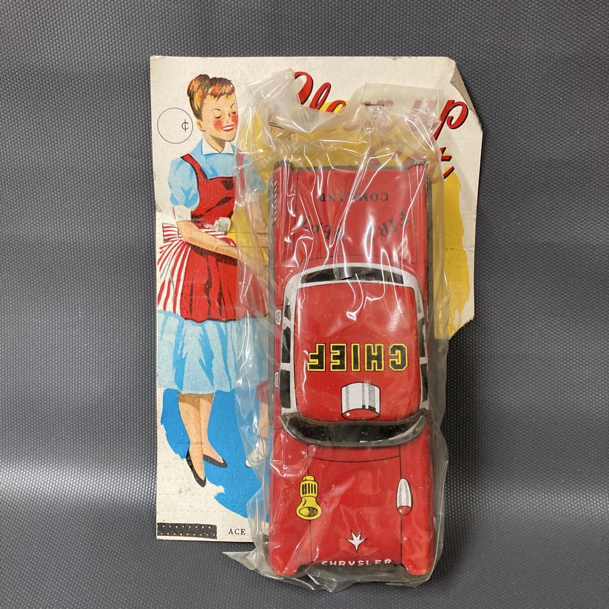昭和レトロ ブリキ FIRE DEPT 当時物 デッドストック 駄菓子屋 日本製