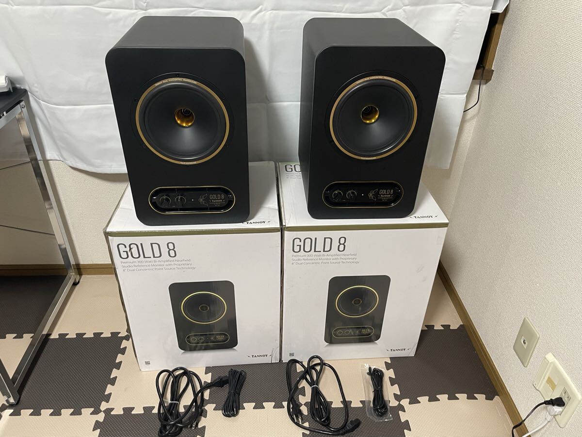 140【動作確認済み】 1円〜 売り切り TANNOY GOLD 8 スタジオモニタースピーカー タンノイ スタジオモニター ペア 直接引き取り歓迎