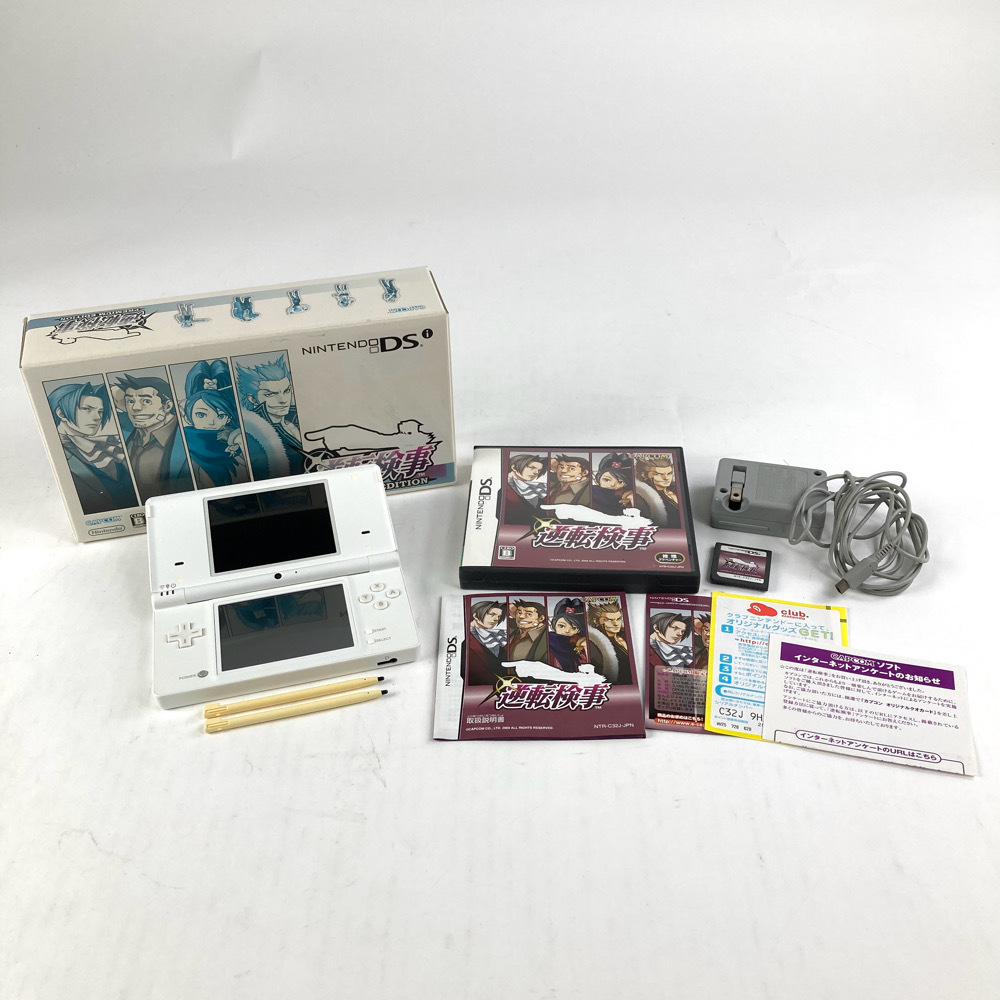 カプコン CAPCOM 任天堂 Nintendo ニンテンドーDSi 逆転検事 PREMIUM EDITION 本体 TWL-001 箱説付 動作確認済 初期化済 ゲームハード