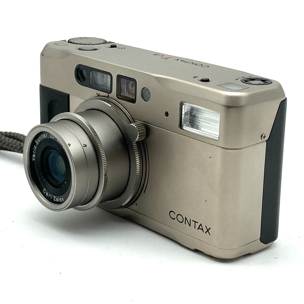 CONTAX コンタックス TVS コンパクトカメラ ケース付 通電のみ確認済