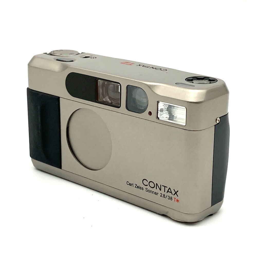 CONTAX コンタックス T2 D チタンシルバー ※データバック付き コンパクトカメラ 箱・ケース付 通電のみ確認済