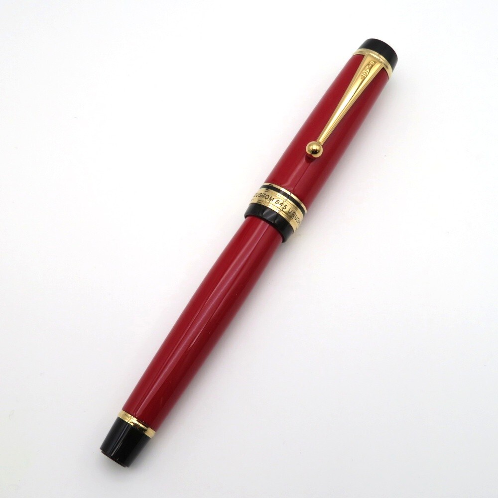 1円〜 PILOT パイロット カスタム845 朱 万年筆 ペン先 18K M 箱付 筆記未確認