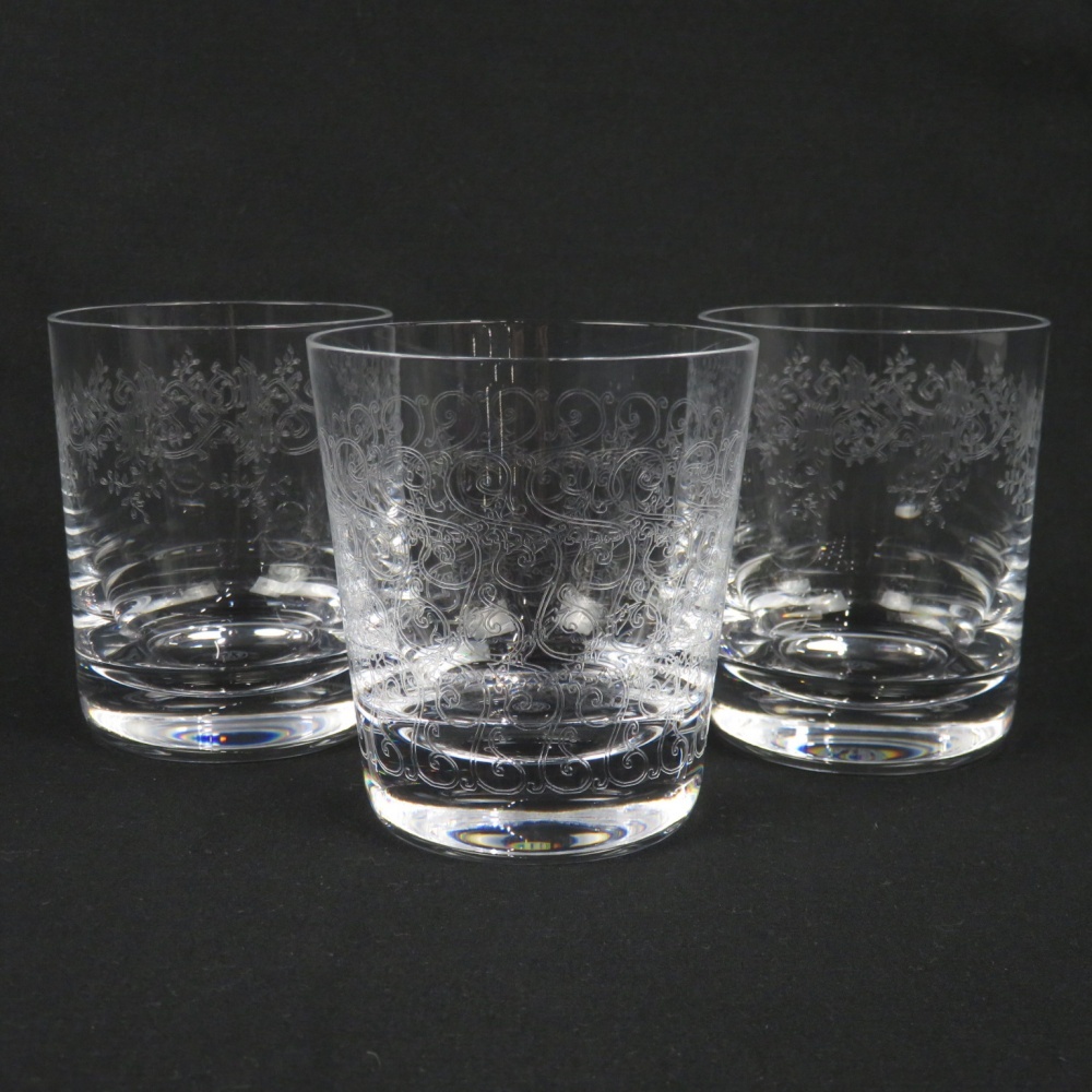 1円〜 Baccarat バカラ セビーヌ/ローハン ロックグラス オールドファッション 計3点 ※同梱不可