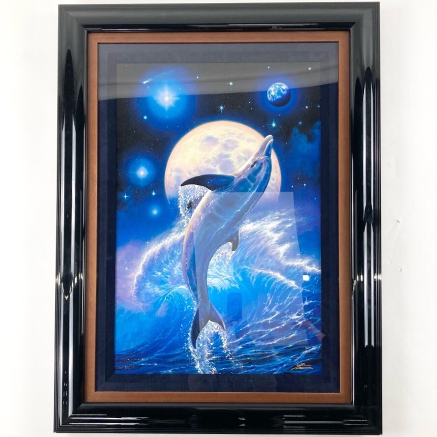 クリスチャン ラッセン 「バランスオブライフ」 L 227/250 エディション ミクスドメディア版画 手彩 絵画 ※同梱不可 骨董