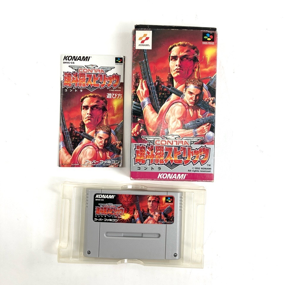 Nintendo 任天堂 SFC スーパーファミコン 魂斗羅スピリッツ コナミ KONAMI 動作確認済 ゲーム ソフト おもちゃ