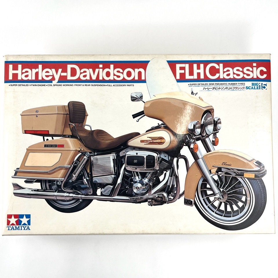 未組立 TAMIYA タミヤ 1/6 ビッグスケール ハーレー ダビッドソン FLH クラシック AMF Harley-Davidson Classic 箱付 プラモデル 同梱不可