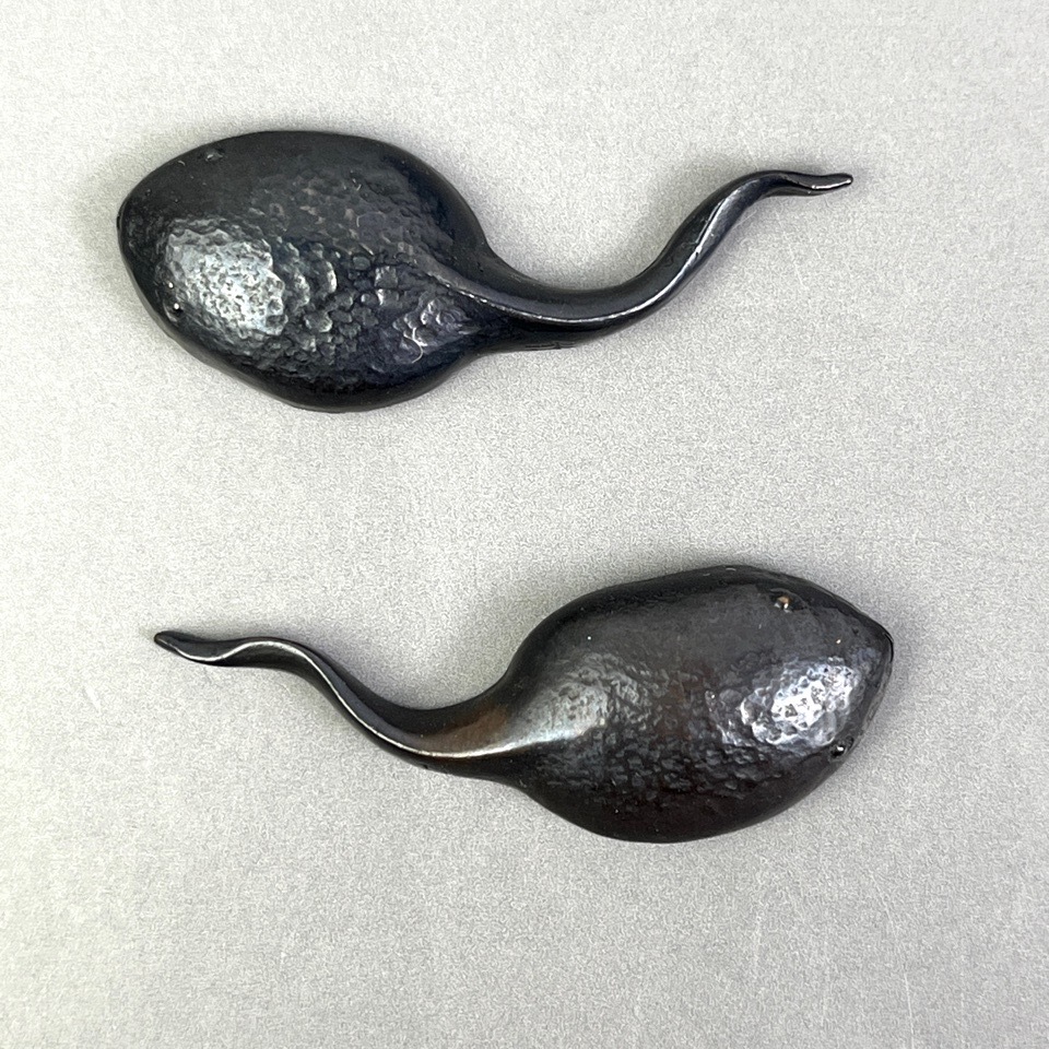 刀装具 目貫 おたまじゃくし 時代物 骨董